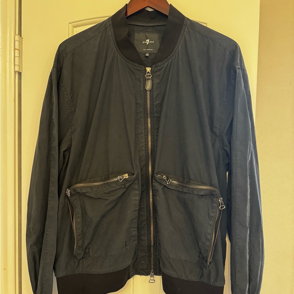 7 For All Mankind Black Jacket